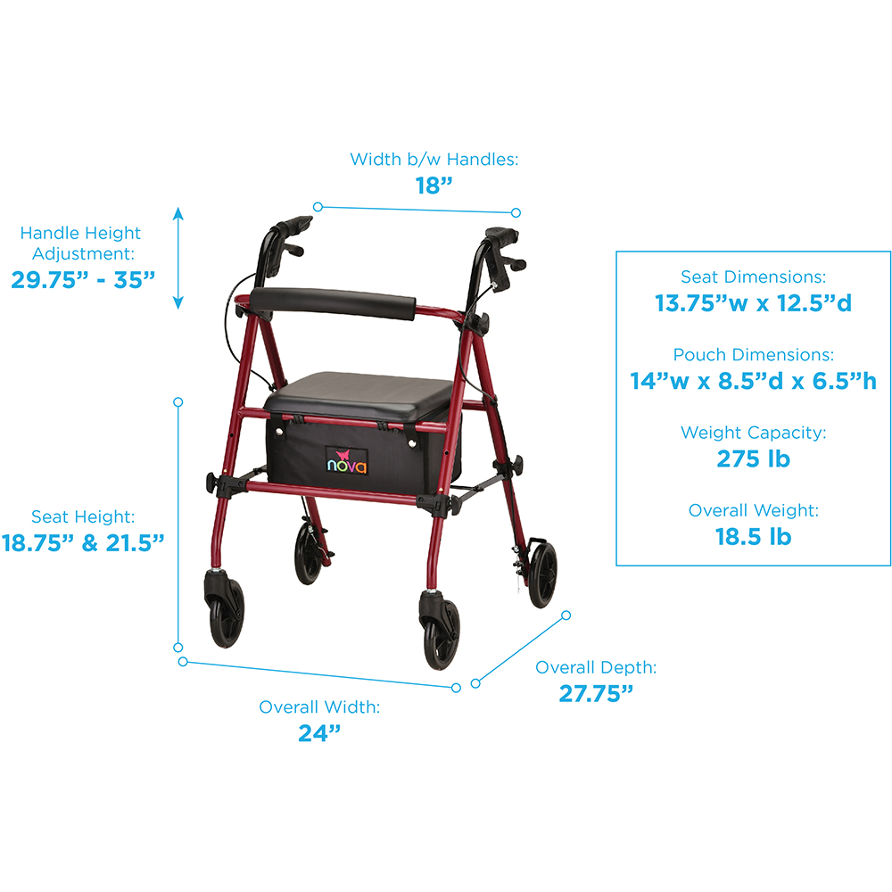 JOURNEY ROLL WLKR STEEL KD RED